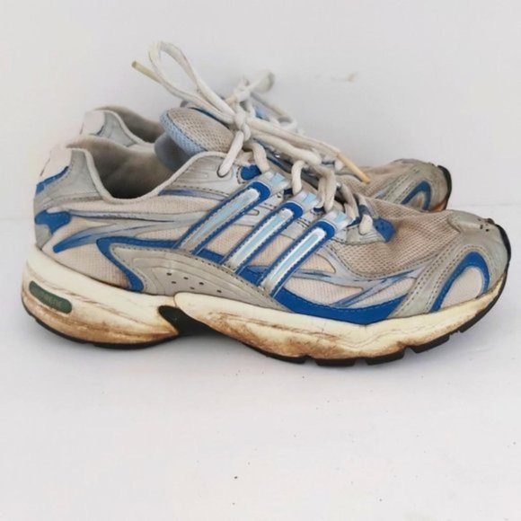 ADIDAS | Women's Adiprene Running Shoes White Blue SIze 6 - Picture 1 of 4